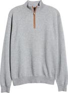 Peter Millar Crown Crafted Artisan Flex Cashmere Blend Quarter Zip Sweater