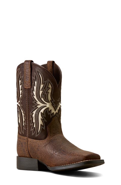 Kids' Driftwood Leather Western Boot