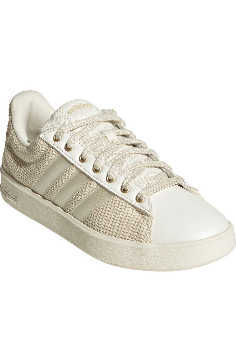 adidas Grand Court 3.0 Sneaker, Main, color, Non-Dyed/ Ice Gold/ Linen