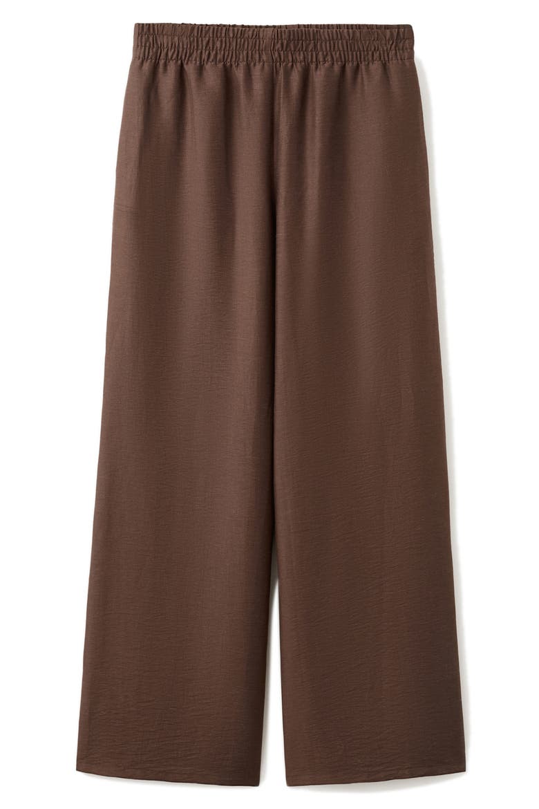Wide Leg Palazzo Pants, Main, color, BROWN