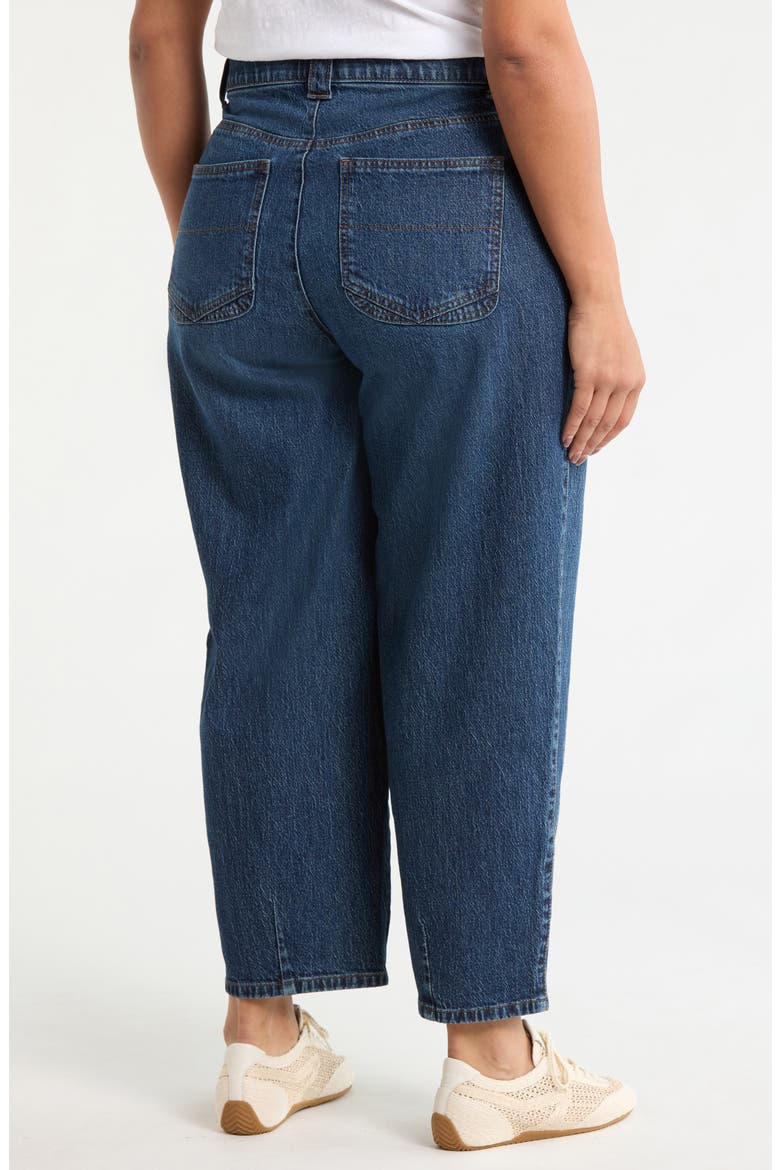 High Waist Ankle Barely Barrel Jeans, Alternate, color, BLUE