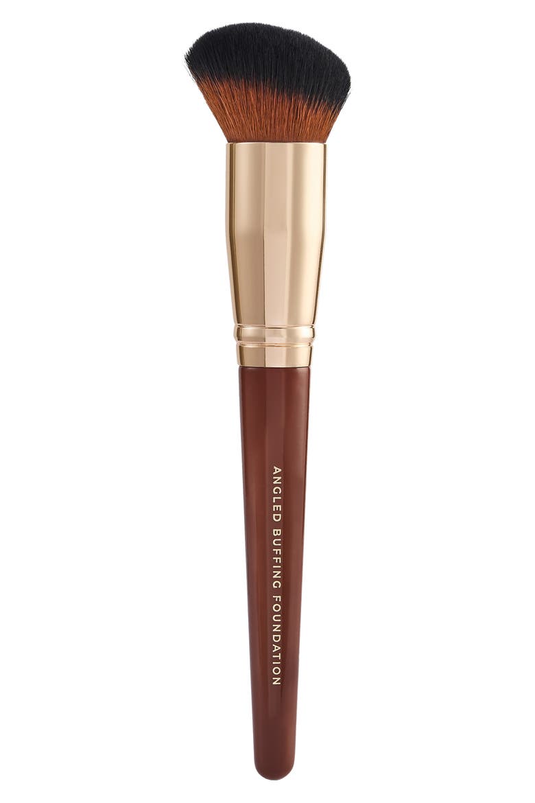 Pantherine Angled Buffing Foundation Brush, Alternate, color, BROWN