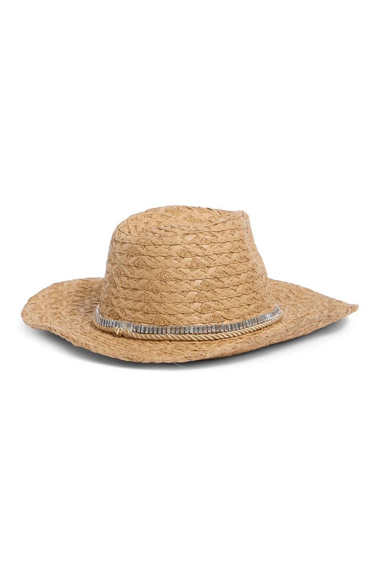 Rhinestone Trim Western Hat, Alternate, color, TAN