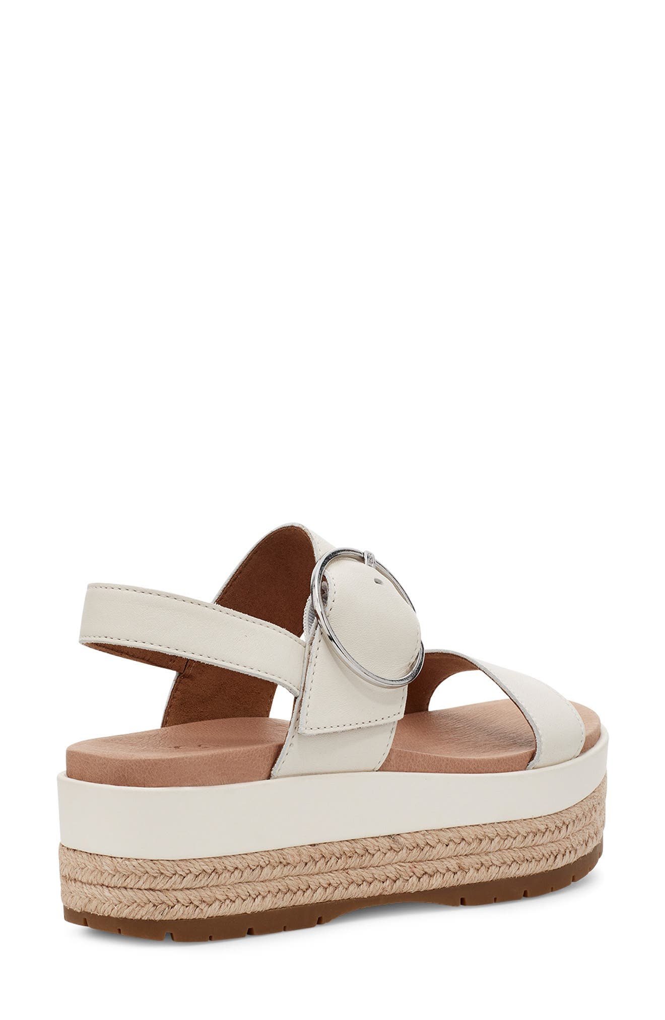 UGG April Espadrille Platform Sandal, Alternate, color, JASMINE LEATHER