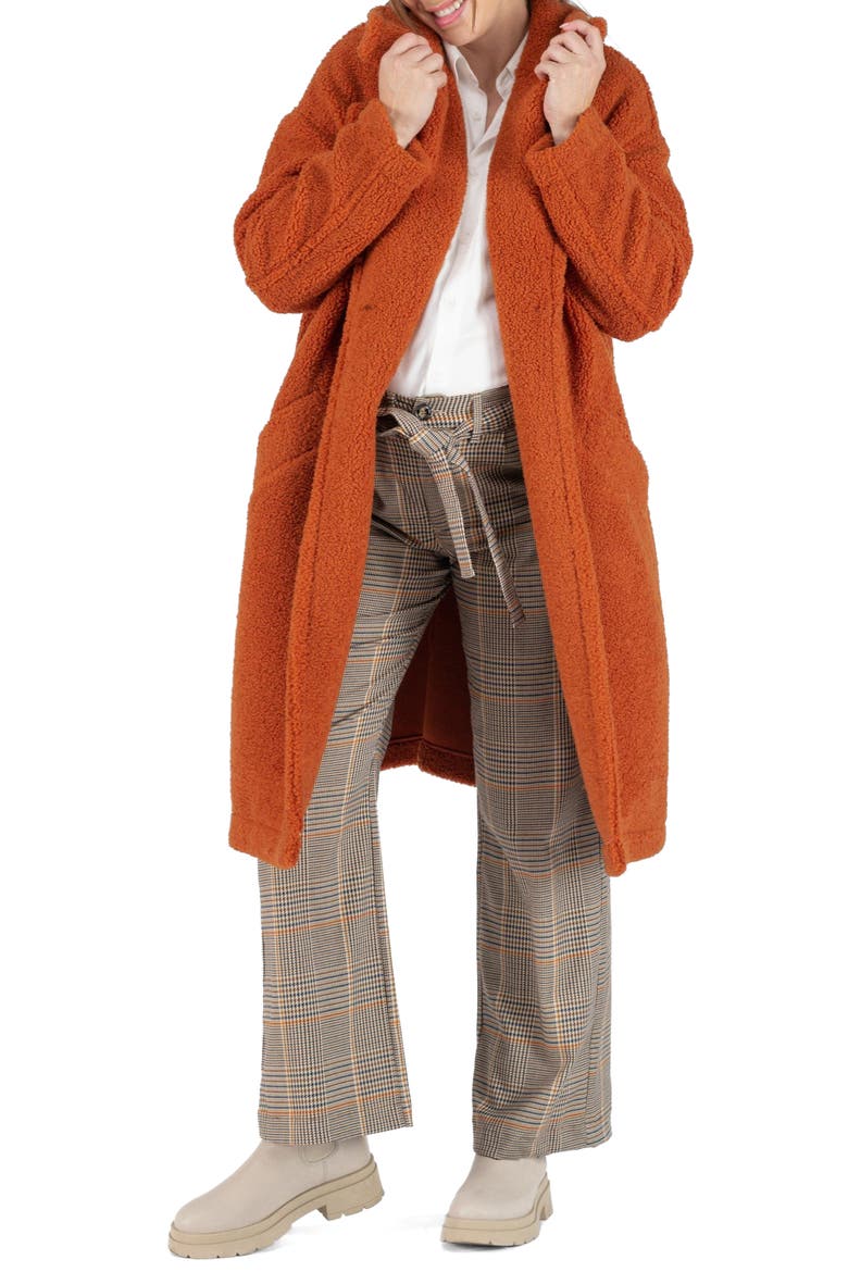 Léonie Long pregnancy coat, Main, color, COPPER