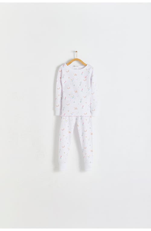 Shop Babycottons Delphine Snug Long Pajamas In Full Print