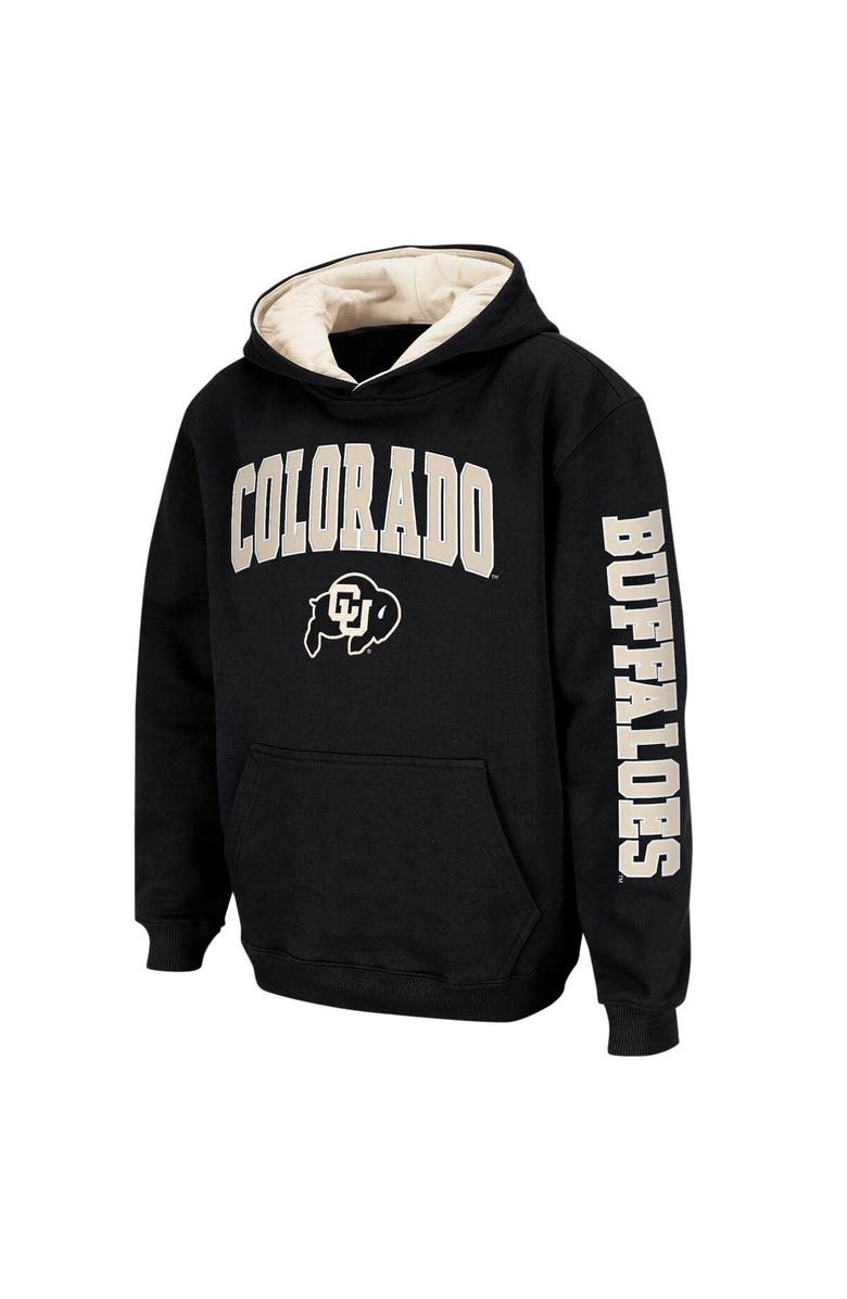 COLOSSEUM Youth Colosseum Black Colorado Buffaloes 2-Hit Team Pullover Hoodie, Alternate, color, Black