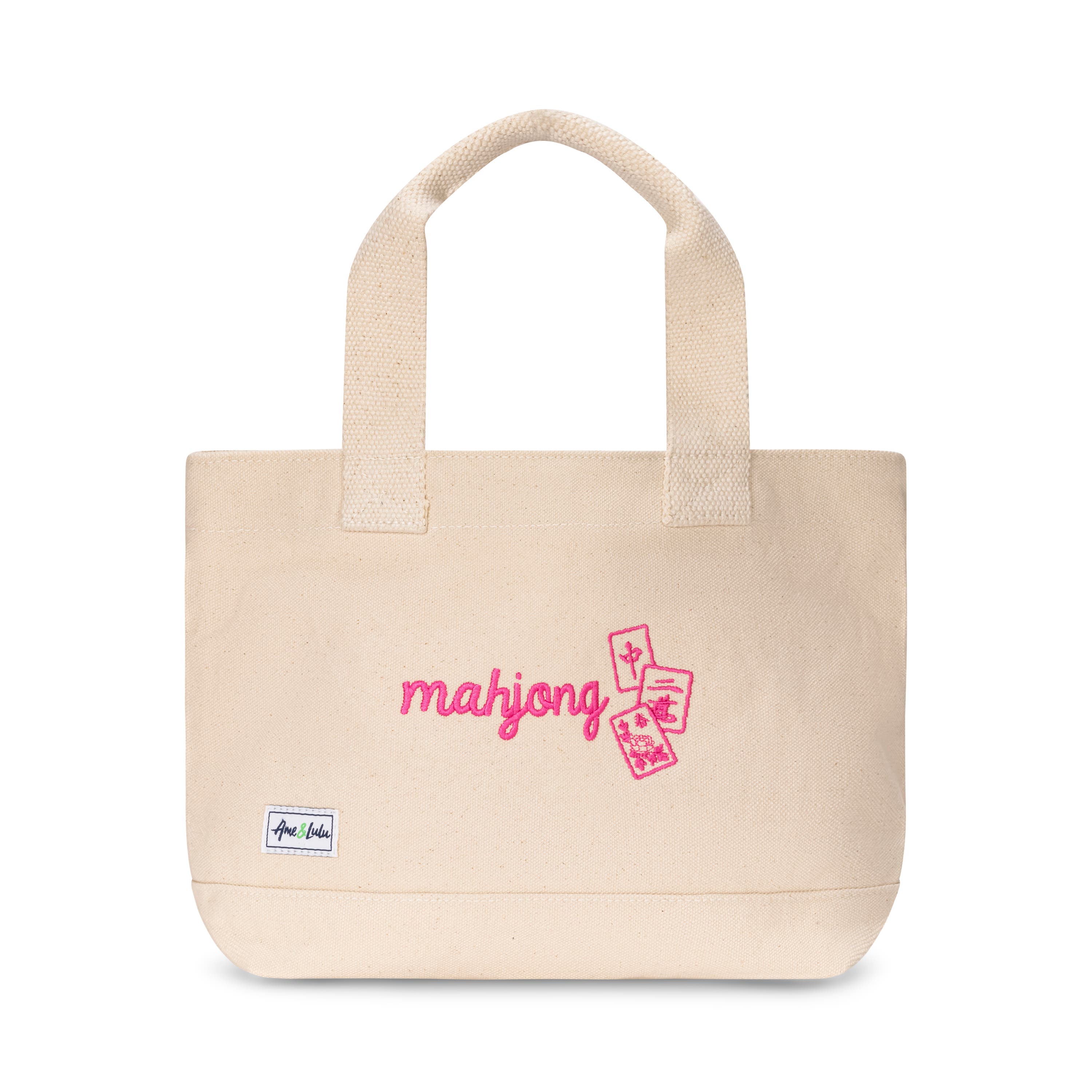 Ame & Lulu Mahjong Mini Tote, Main, color, Pink