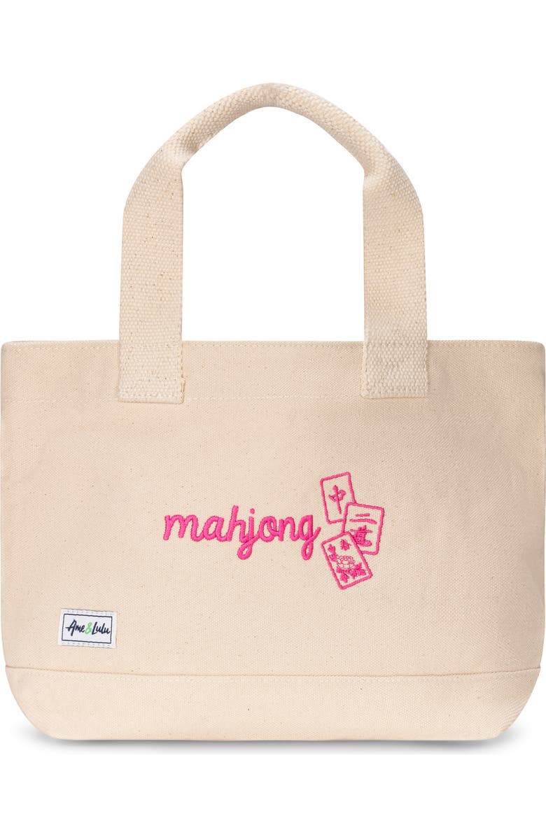 Ame & Lulu Mahjong Mini Tote, Main, color, Pink