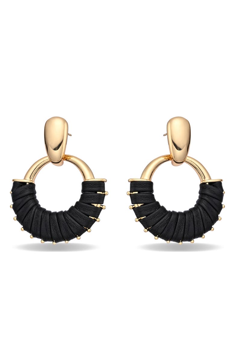 EYE CANDY LOS ANGELES Hana Statement Knocker Earrings, Alternate, color, Gold