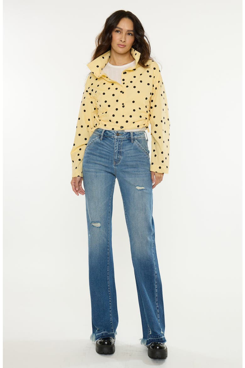 Marie High Rise Wide Flare Jeans, Alternate, color, Medium Dark