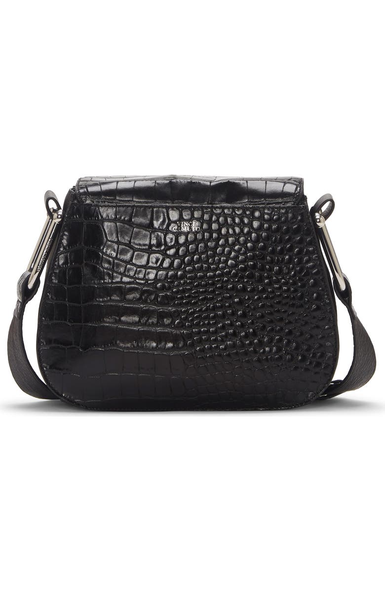 Vince Camuto Tal Croc Embossed Leather Shoulder Bag, Alternate, color,