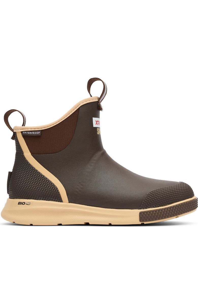 XTRATUF Waterproof Ankle Deck Sport Boot, Alternate, color, Brown