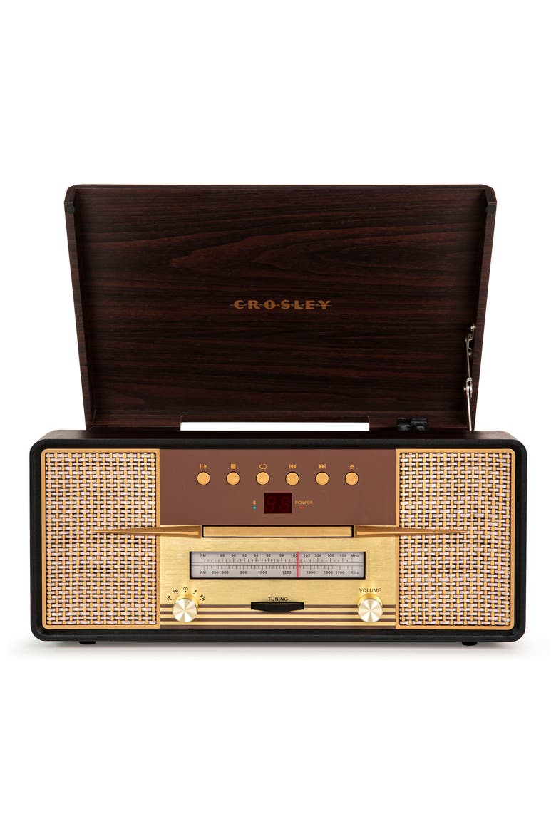 Rhapsody 7-in-1 Record Player, Alternate, color, MAHOGANY