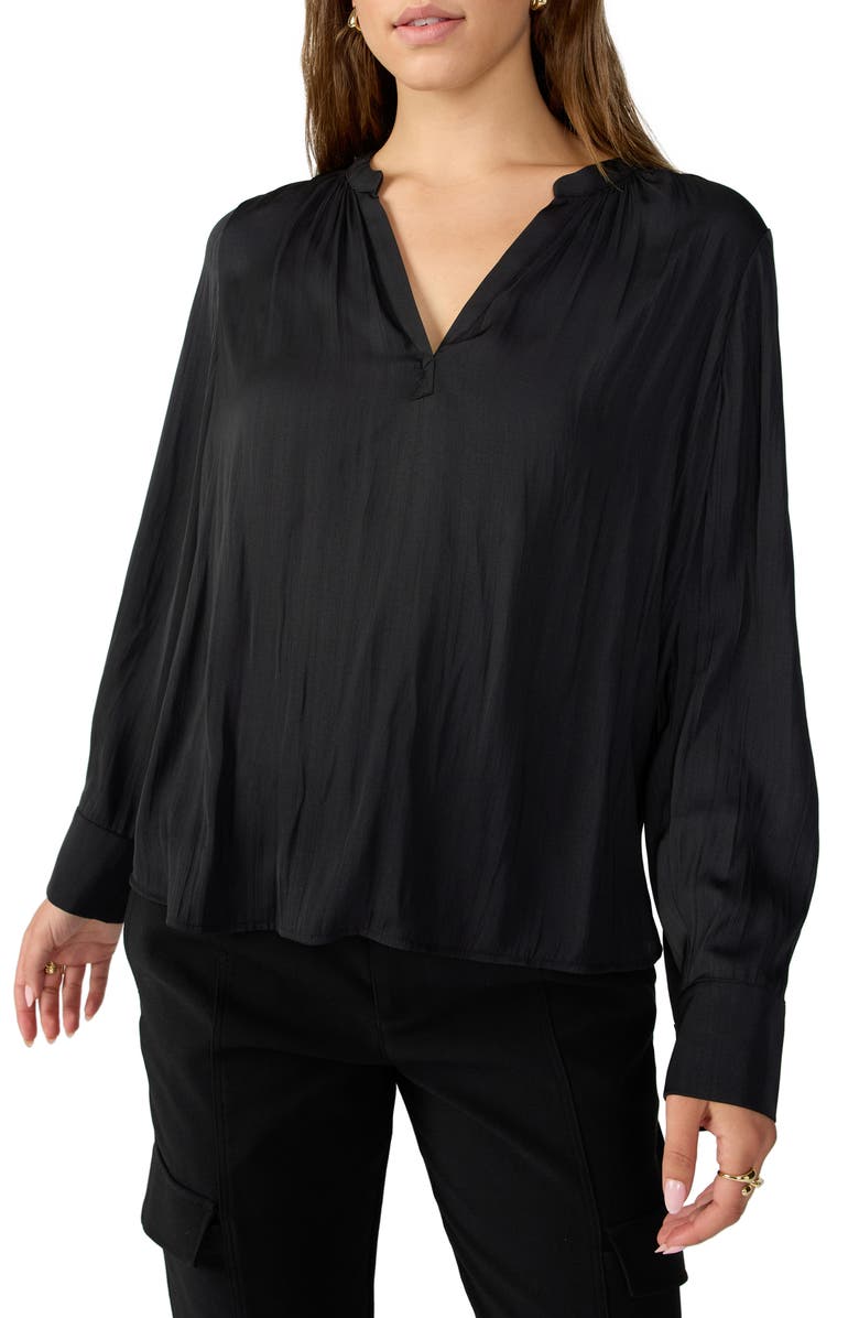 Sanctuary Lizzie Sateen Tunic Top, Main, color, 