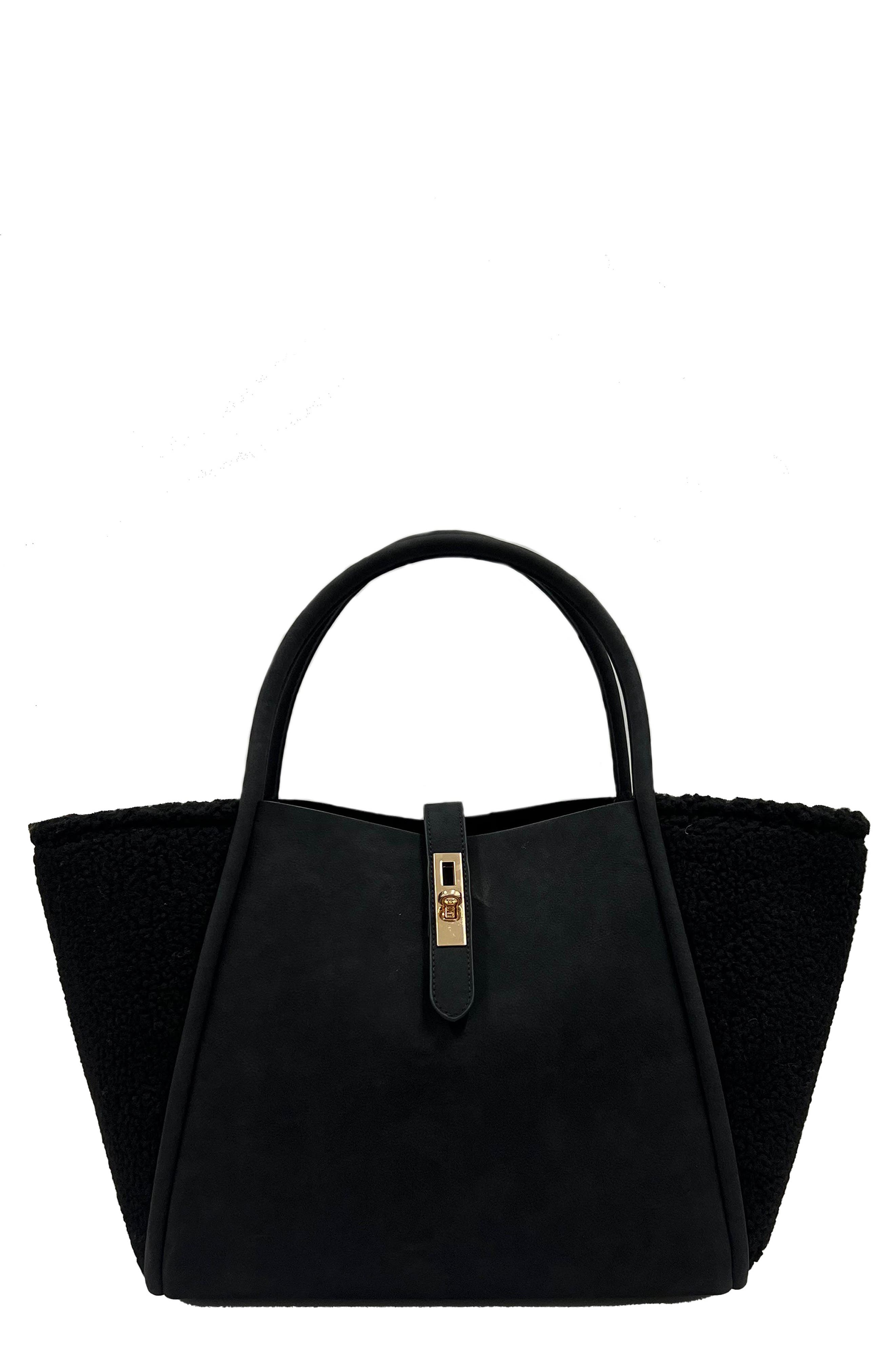 Jelavu Faux Suede & Faux Shearling Tote