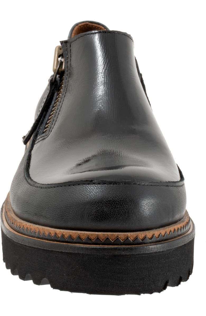 Bueno Amelia Zip-Up Loafer, Alternate, color, Black Patent