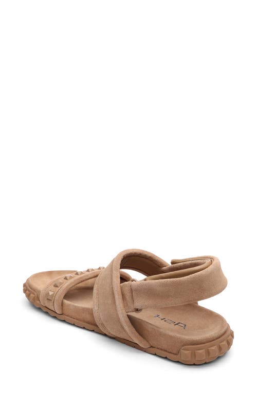 Ash Tixty Studded Slingback Sandal In Noisette Tan