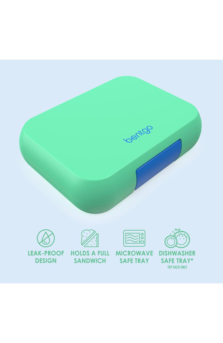 BENTGO Pop Lunch Box - Coral/Teal, Alternate, color, Green Blue