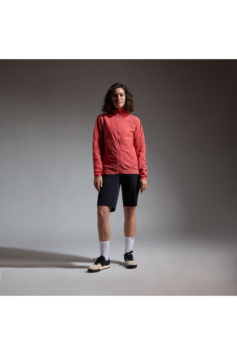 Fernflow Hooded Windbreaker - Women's, Alternate, color, Coral Red