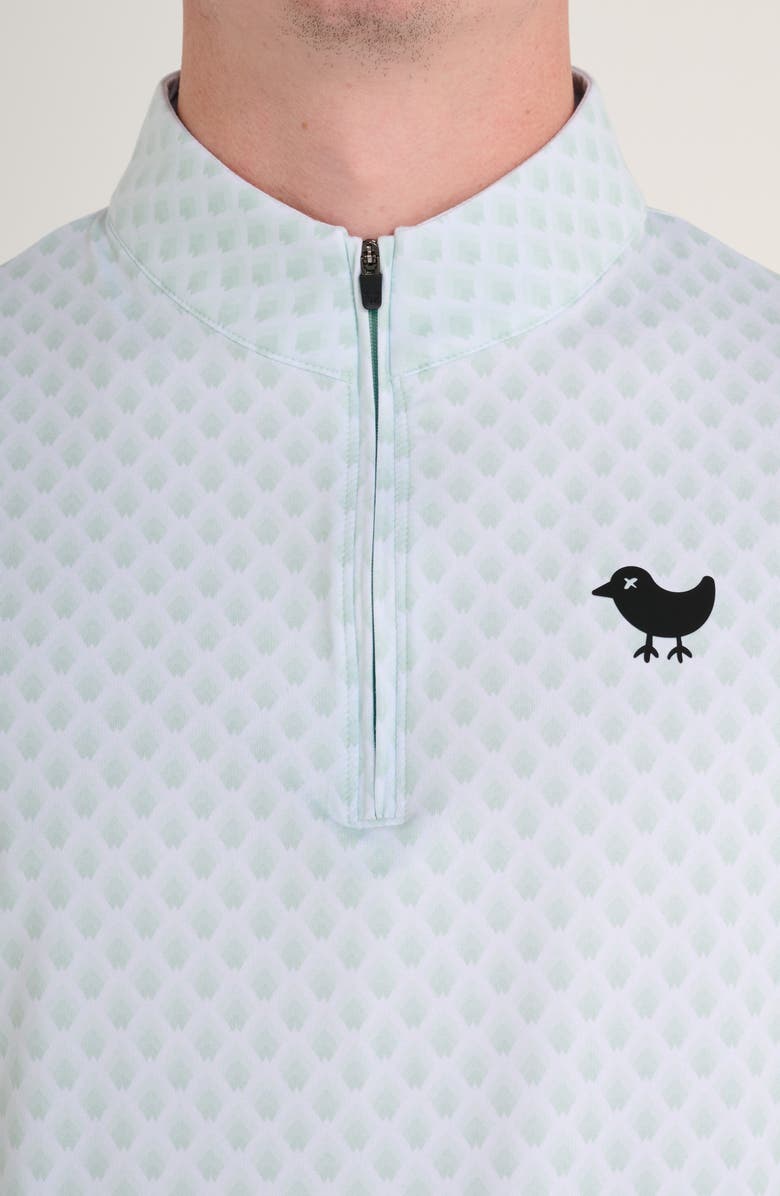 Bad Birdie Horizon Geo Print Quarter Zip Performance Golf Pullover, Alternate, color, 