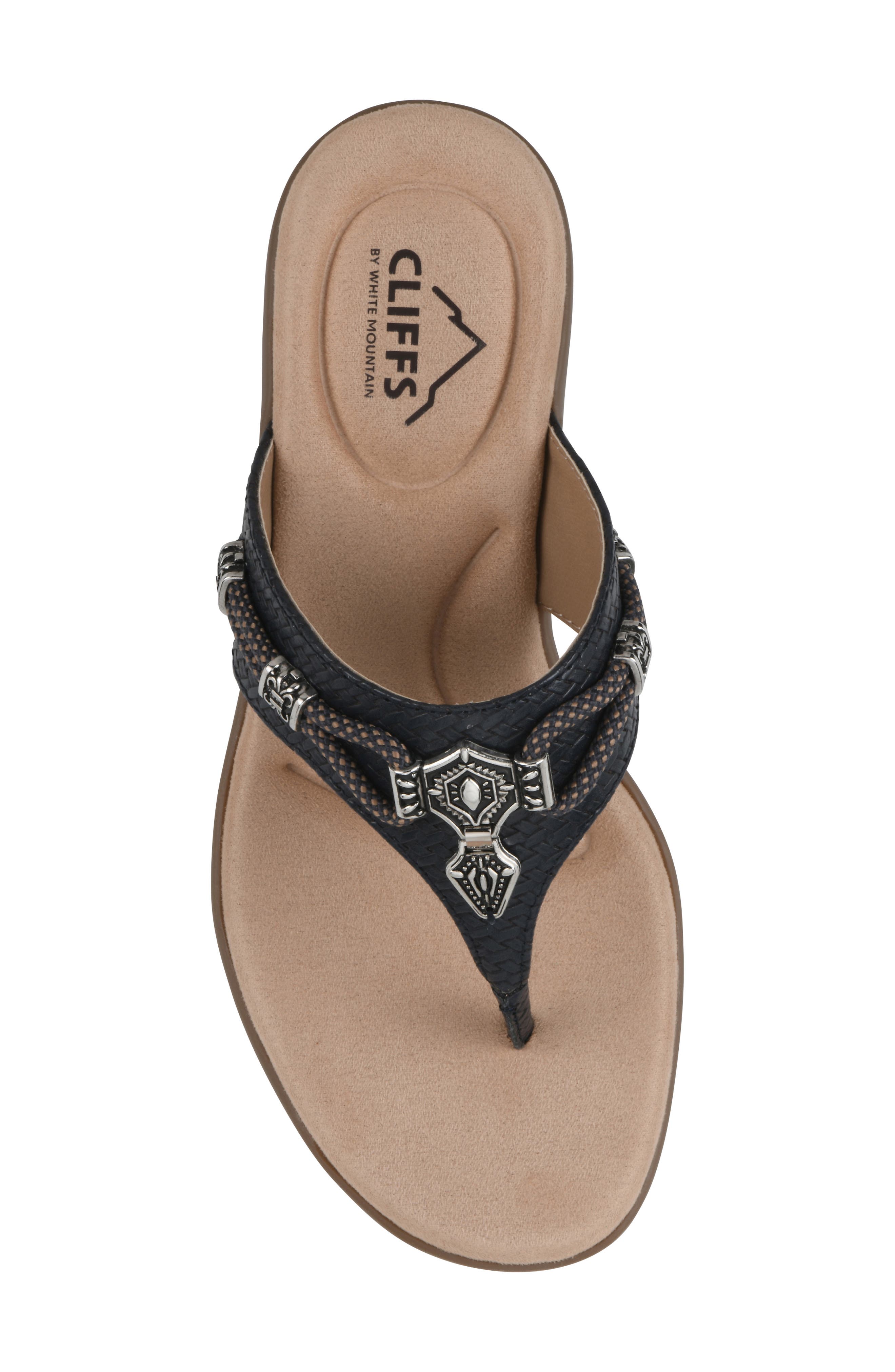 Bainah Thong Sandal, Alternate, color, NAVY / WOVEN