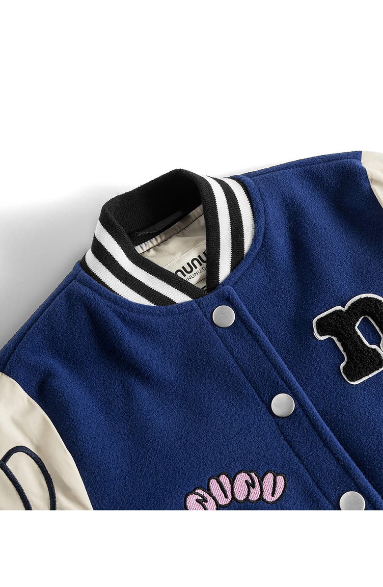 Nununu Kids' Team Nununu Letterman Jacket, Alternate, color, 