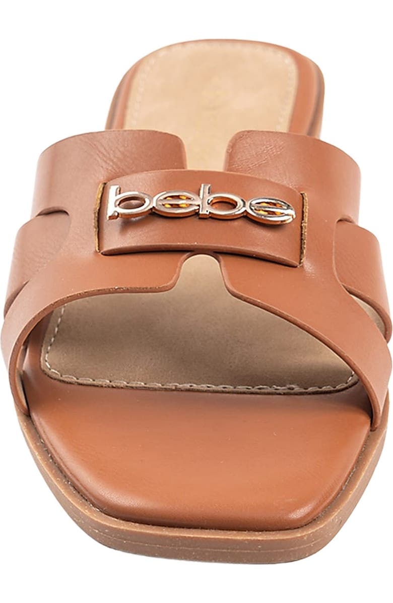 bebe Slide Sandal, Alternate, color, Cognac