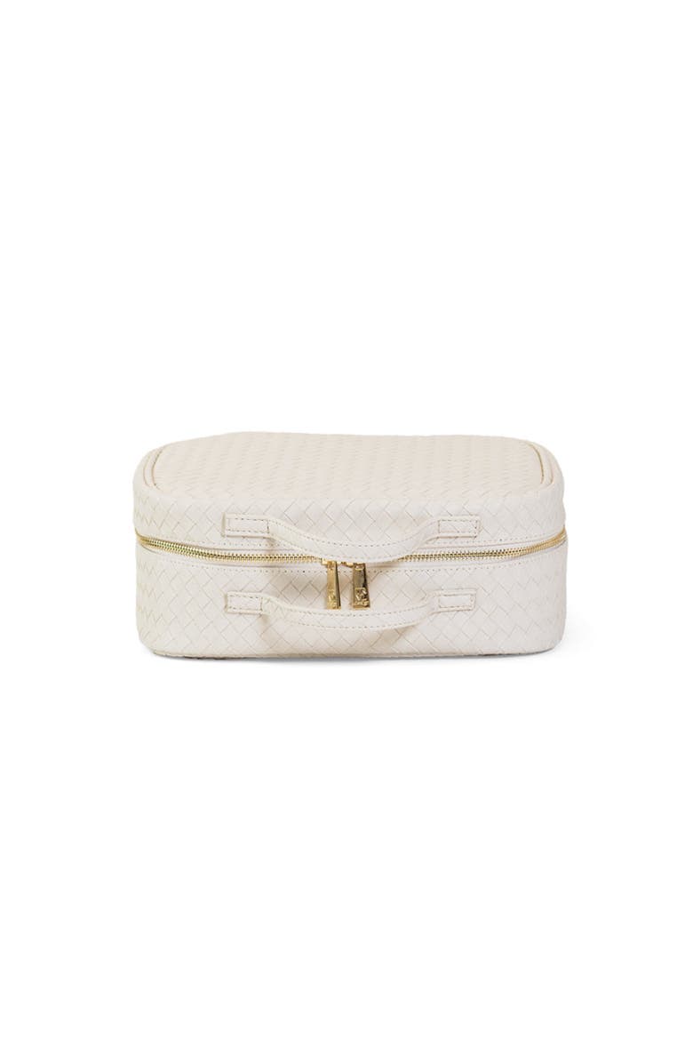 Woven Sand Makeup Bag, Alternate, color, Tan