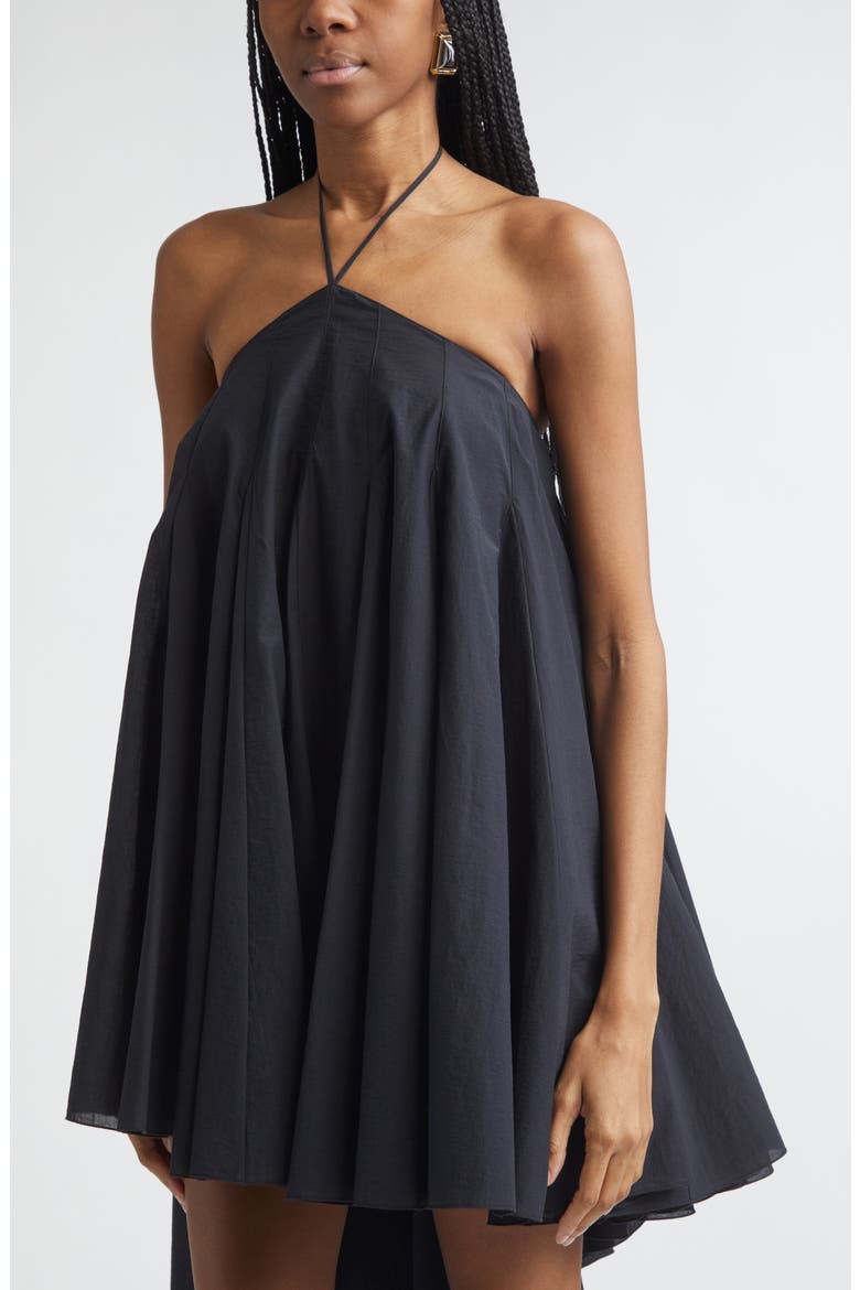 La Robe Triangle Courte Minidress, Alternate, color, BLACK