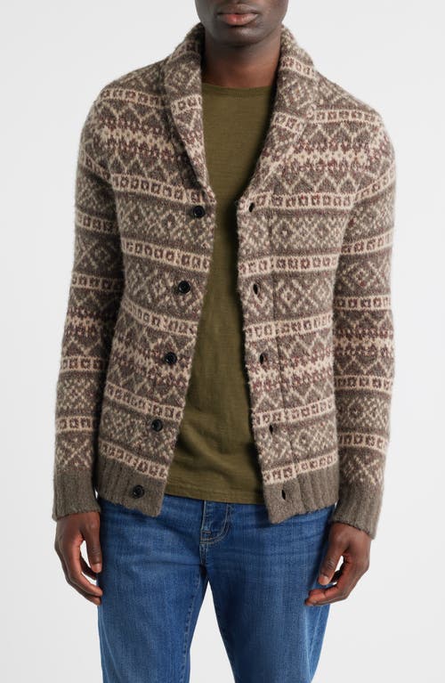 Rails Kallio Fair Isle Merino Wool Blend Cardigan In Multi