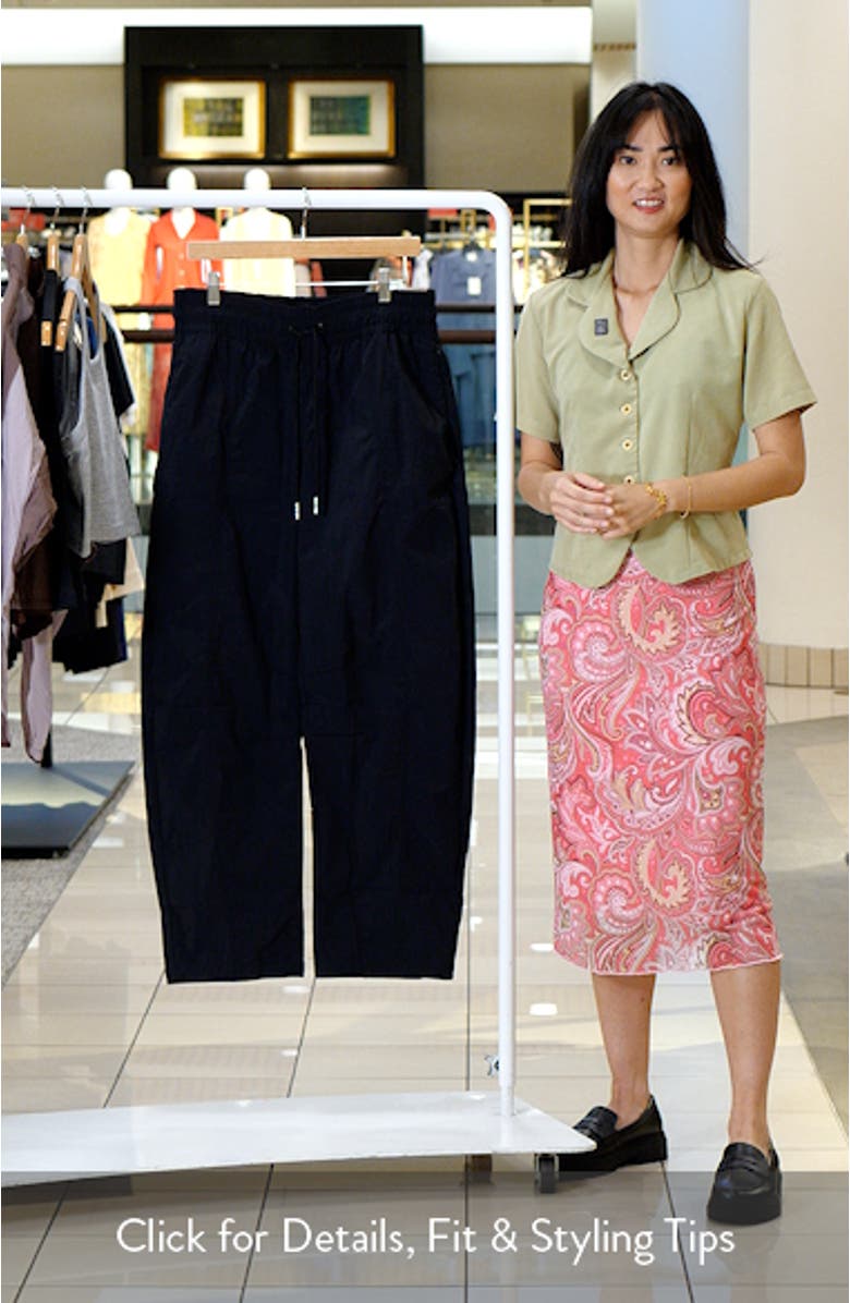 High Waist Loose Barrel Leg Pants, sales video thumbnail