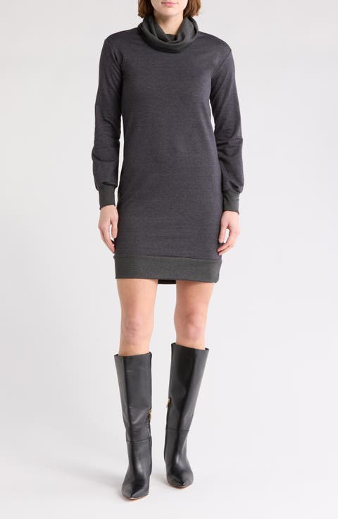 Turtleneck Sweater Minidress