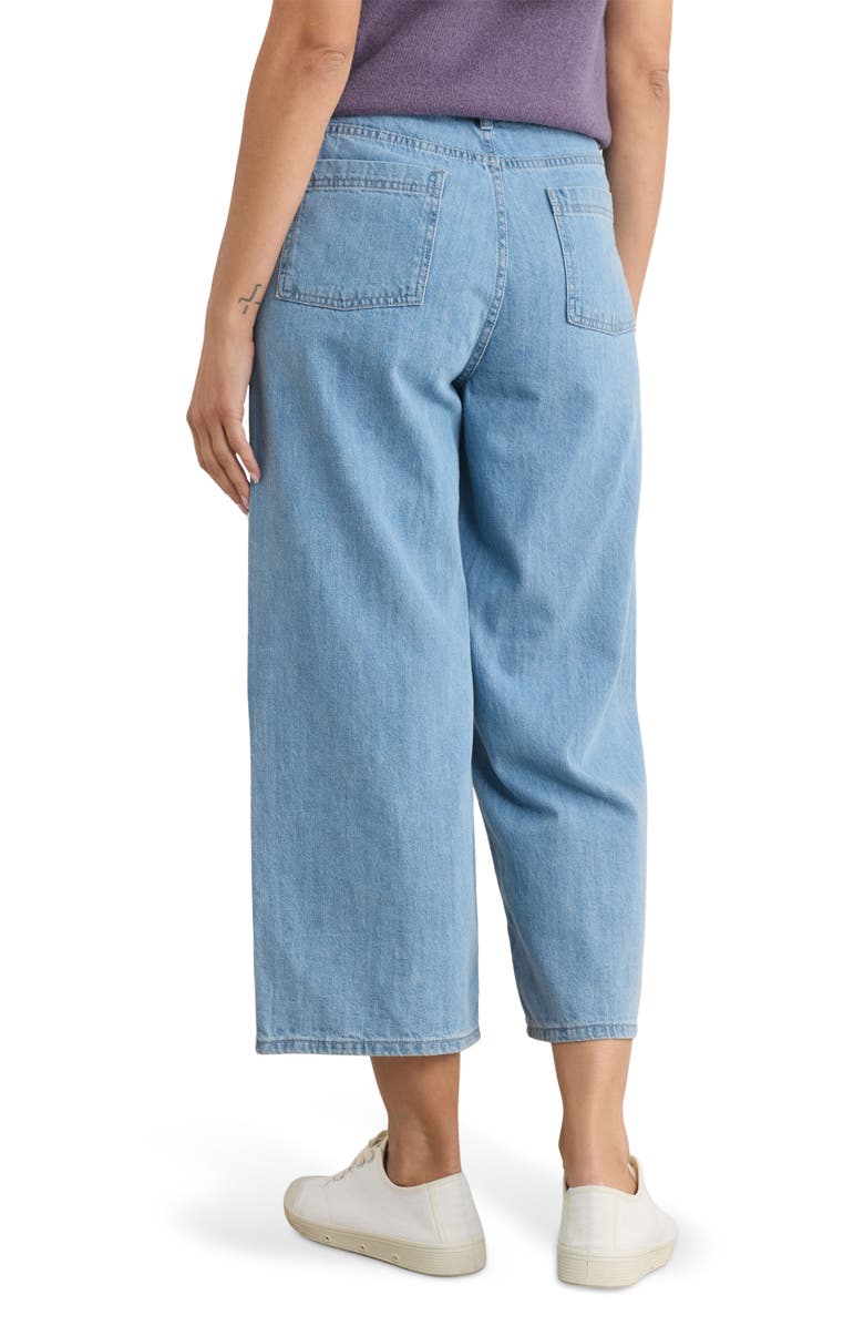 Seasalt Cornwall Barnes High Waist Wide Leg Crop Jeans, Alternate, color, 