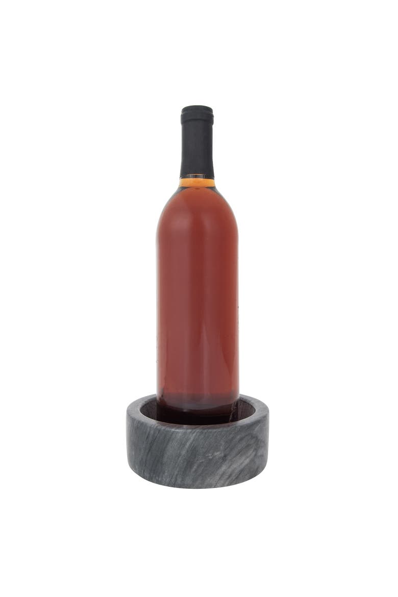 Artifacts Trading Company Marble Wine Bottle Coaster, Alternate, color, Black Matte