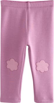 NEXT Kids' Floral Knee Patch Leggings