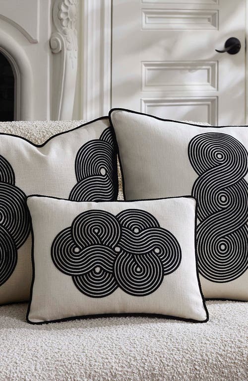 Jonathan Adler Pompidou B&w Pillow In Gray
