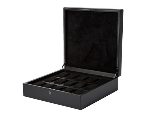 Wolf British Racing 15-piece Watch Storage Box In Black