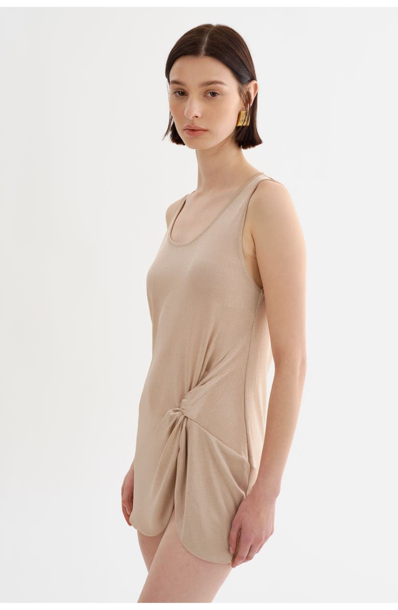 LAMARQUE ARAYA | Sleeveless Mini Dress, Alternate, color, Gold Shimmer