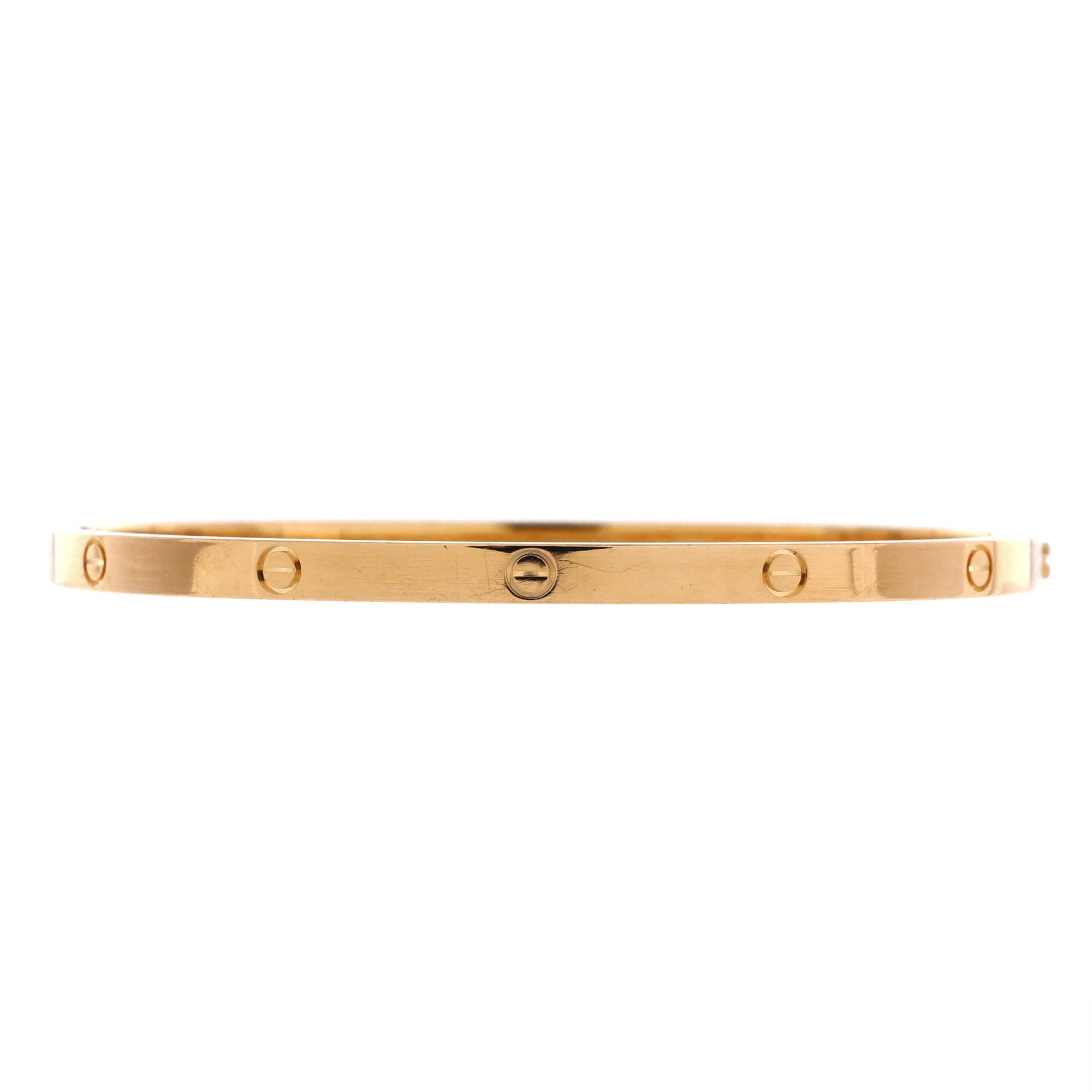Love Bracelet 18K Yellow Gold Small, Main, color, Metallic Gold