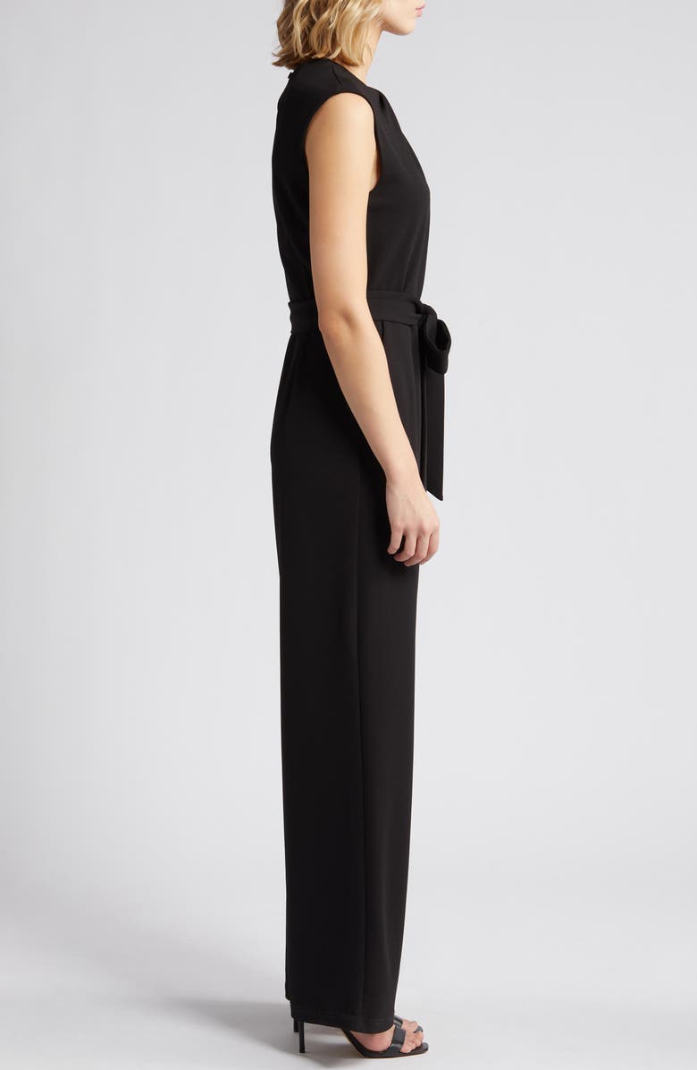 Tahari ASL Twist Neck Sleeveless Jumpsuit, Alternate, color, 