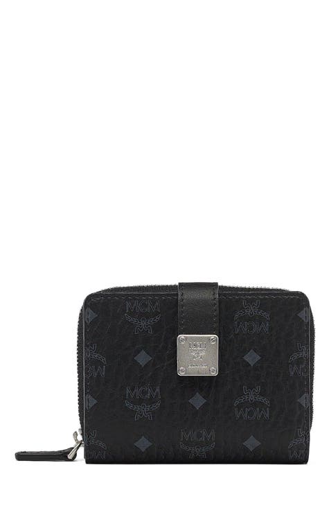 Aren Brass Plate Wallet in Visetos