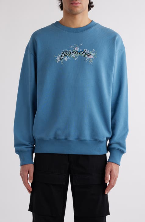 Mens blue designer sweatshirt sale