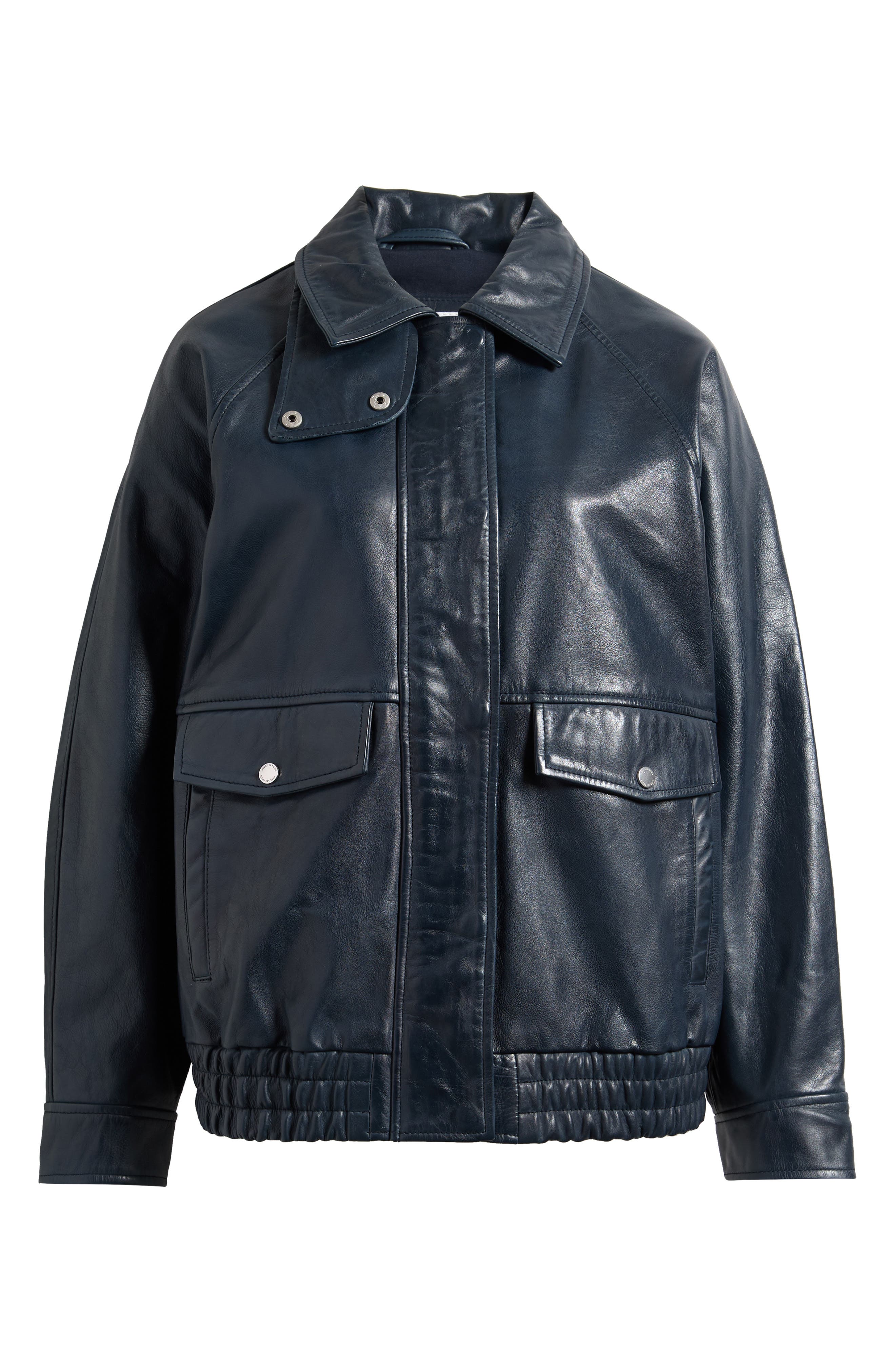 Женские куртки Avec Les Filles Oversize Leather Bomber Jacket — фото 6