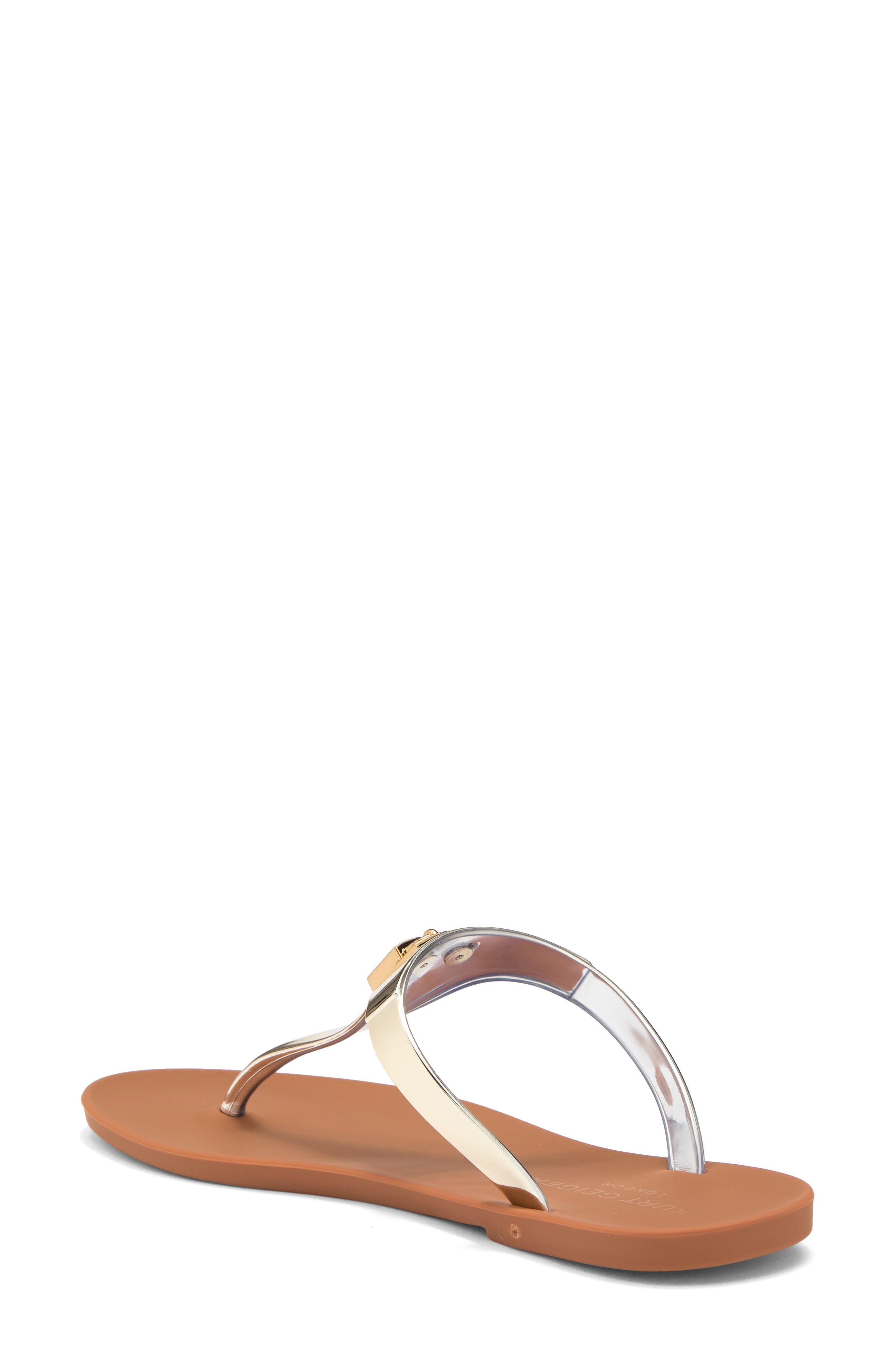 Kurt Geiger London Brixton Jelly Slide Sandal, Alternate, color, Rust/ Copper