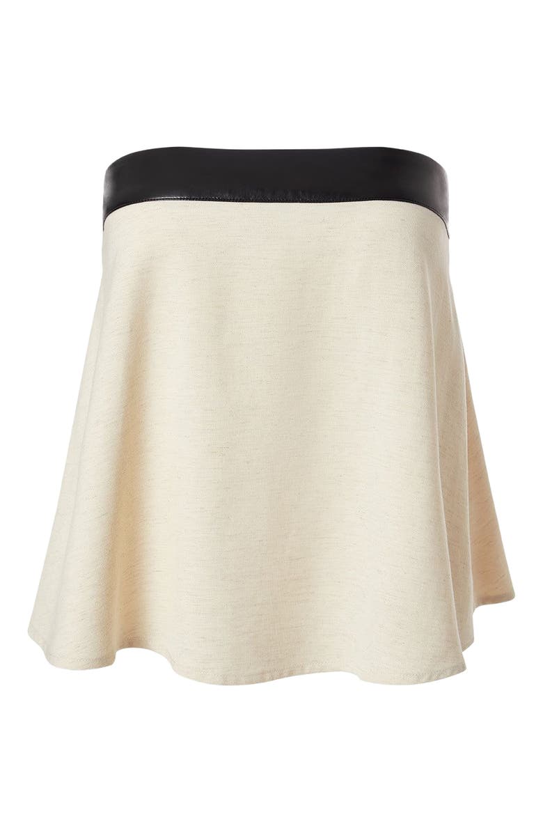 WeWoreWhat Strapless Top, Alternate, color, Black/Taupe
