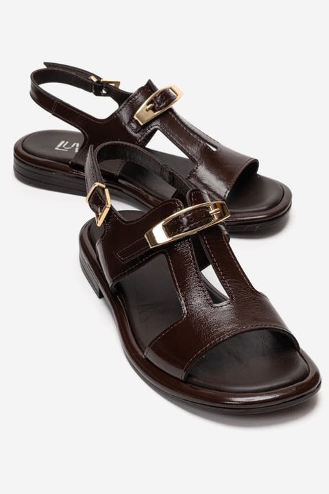 Auren Leather Buckle Sandal