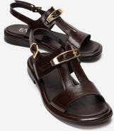 Forever & Always Shoes Auren Leather Buckle Sandal