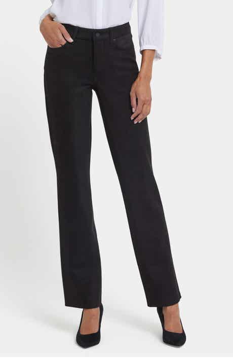 NYDJ Marilyn Straight Leg Faux Suede Pants