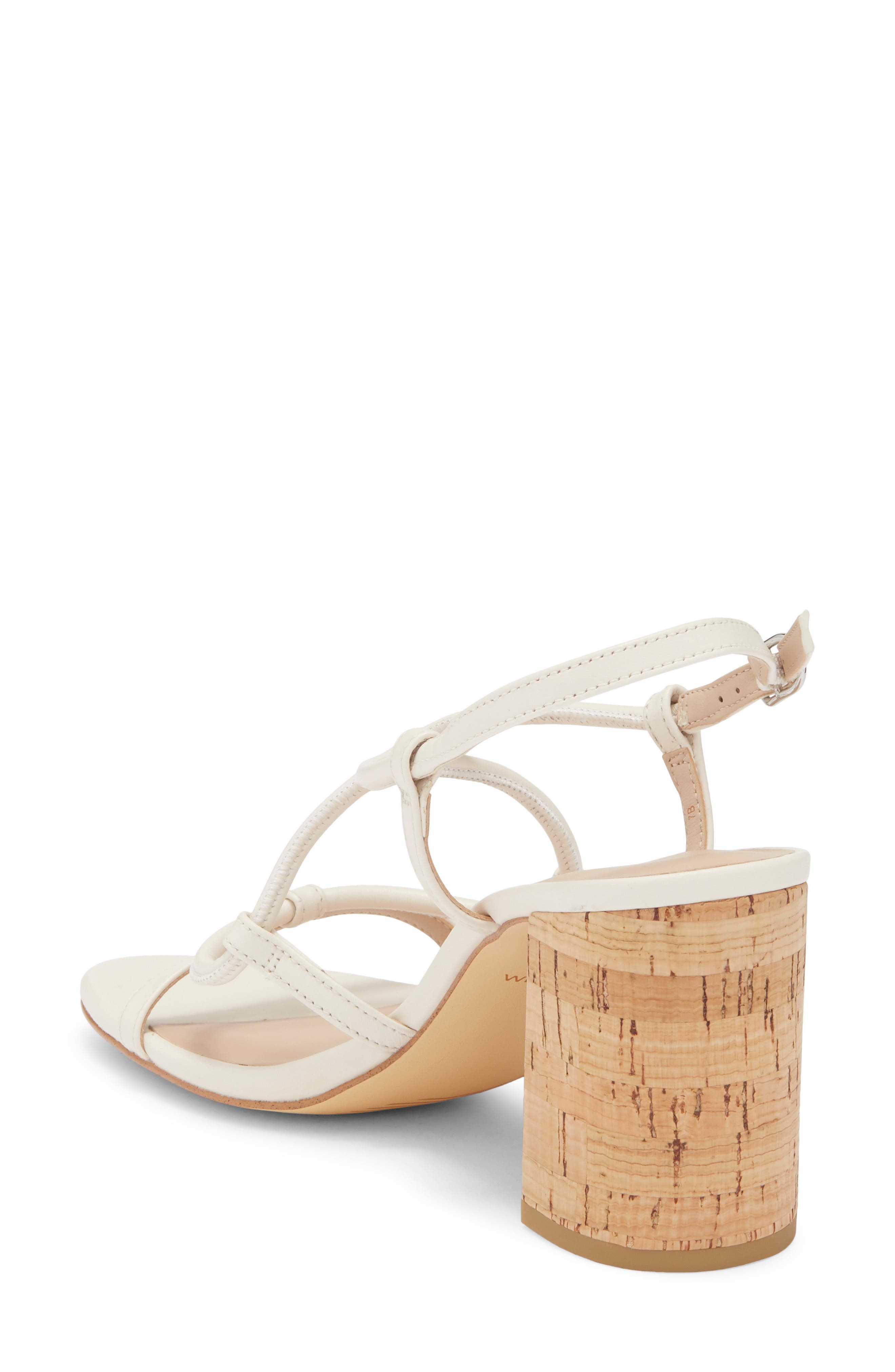 Nilla 75 Block Sandal, Alternate, color, CHALK